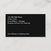 Medizinische Arbeit Einheitlicher Vertrieb und Ser Visitenkarte (Rückseite)