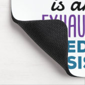 Medizinische Assistentin Erschöpfte Funny Apprecia Mousepad (Ecke)