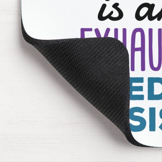 Medizinische Assistentin Erschöpfte Funny Apprecia Mousepad (Ecke)