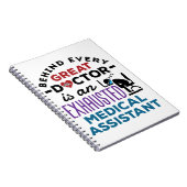 Medizinische Assistentin Erschöpfte Funny Apprecia Notizblock (Rechte Seite)