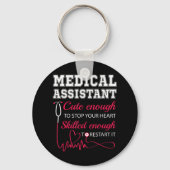 Medizinische Assistentin für Niedliche Krankenpfle Schlüsselanhänger (Vorderseite)