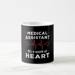 Medizinische Assistentin Herzmedizin Krankenschwes Kaffeetasse