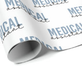 Medizinische Assistentin MA | Klinischer Assistent Geschenkpapier (Rolleneckpunkt)