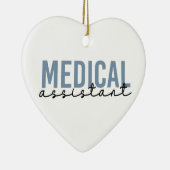 Medizinische Assistentin MA | Klinischer Assistent Keramik Ornament (Rechts)