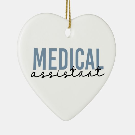 Medizinische Assistentin MA | Klinischer Assistent Keramik Ornament (Rechts)