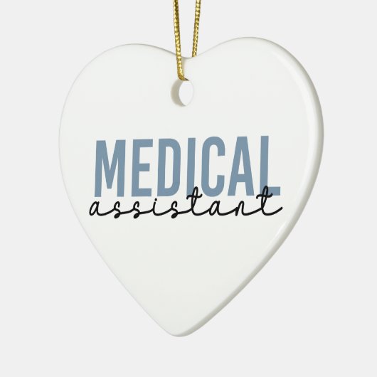 Medizinische Assistentin MA | Klinischer Assistent Keramik Ornament (Links)