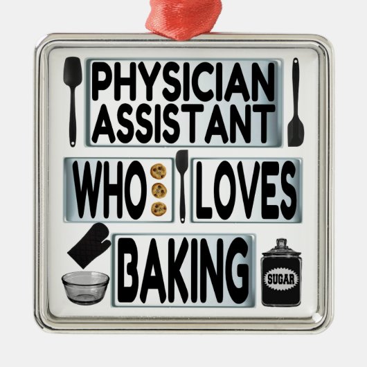 Medizinische Assistenzärztliche Lieben Backen Ornament Aus Metall (Vorne)