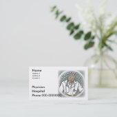 Medizinische Assistenzkarte Terminkarte (Stehend Vorderseite)