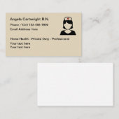Medizinische ausgebildete Krankenschwester Visitenkarte (Vorne/Hinten)