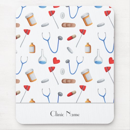 Medizinische Ausrüstung Private Praxis Personalisi Mousepad (Vorne)