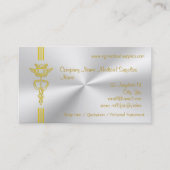 Medizinische Bedarfe mit Caduceus - säubern Sie Visitenkarte (Vorderseite)