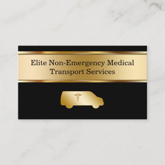 Medizinische Beförderung im Notfall Visitenkarte (Vorderseite)