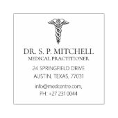 MEDIZINISCHE BERUFLICHE DETAILS ZUR GESUNDHEITSVER GUMMISTEMPEL (Prägung)