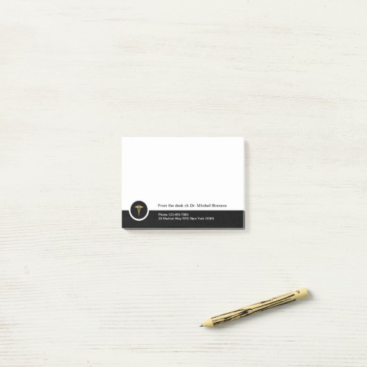 Medizinische Berufliche einfache Sticky Notes Post-it Klebezettel (Auf Schreibtisch)