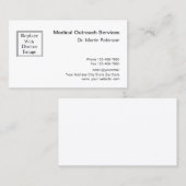 Medizinische Berufliche Outreach-Dienstleistungen Visitenkarte (Vorne/Hinten)