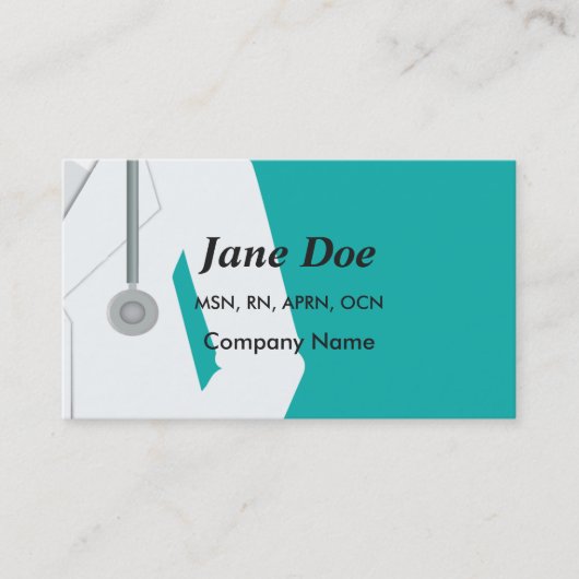 Medizinische berufliche visitenkarte (Vorderseite)