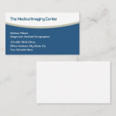 Medizinische Bildgebung Diagnostischer medizinisch Visitenkarte (Vorne/Hinten)
