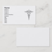 Medizinische Caduceus-Visitenkarte Visitenkarte (Vorne/Hinten)