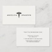 Medizinische Caduceus-Visitenkarte Visitenkarte (Vorne/Hinten)