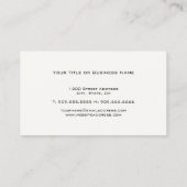 Medizinische Caduceus-Visitenkarte Visitenkarte (Rückseite)