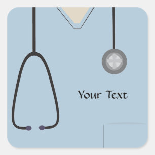 Medizinische Chirurgie Light Blue Aufkleber