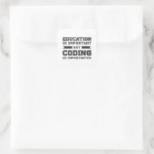Medizinische Coder-Codierung ist wichtig für den I Quadratischer Aufkleber (Tasche)