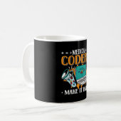Medizinische Coder lassen die Codierung medizinisc Kaffeetasse (Vorderseite Links)