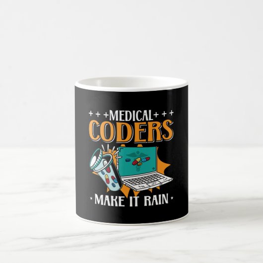 Medizinische Coder lassen die Codierung medizinisc Kaffeetasse (Mittel)