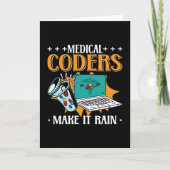 Medizinische Coder lassen die Codierung medizinisc Karte (Vorderseite)