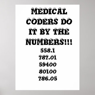 MEDIZINISCHE CODERS MACHEN ES MIT DEN NUMMERN!!, 5 POSTER