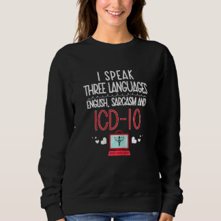 Medizinische Codierernummer Sweatshirt
