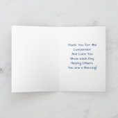 Medizinische Dankbarkeit Atemtherapie Dankeskarte (Innenseite)