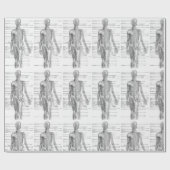 Medizinische Darstellung der Anatomie des Menschen Geschenkpapier (Flach)