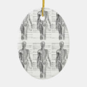 Medizinische Darstellung der Anatomie des Menschen Keramik Ornament (Vorne)