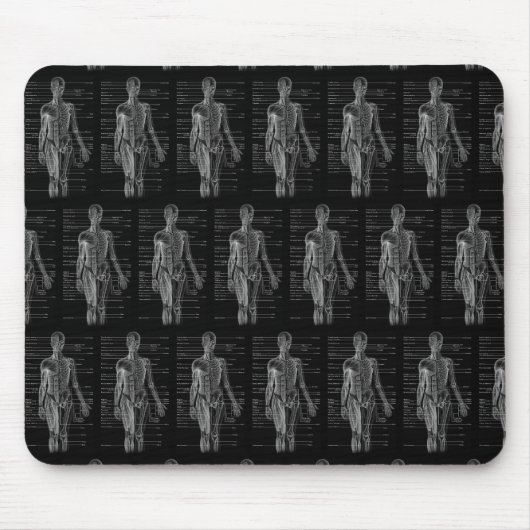 Medizinische Darstellung der Anatomie des Menschen Mousepad (Vorne)