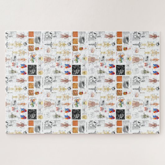 Medizinische Darstellung der Anatomie des Menschen Puzzle (Horizontal)