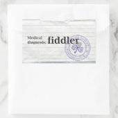 Medizinische Diagnose: Fiddler Rechteckiger Aufkleber (Tasche)