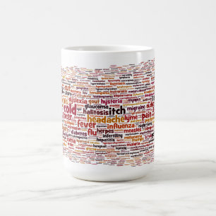 Medizinische Diagnosen-EinwortTasse Kaffeetasse