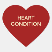 Medizinische Diagramm Herz-Aufkleber (Vorderseite)