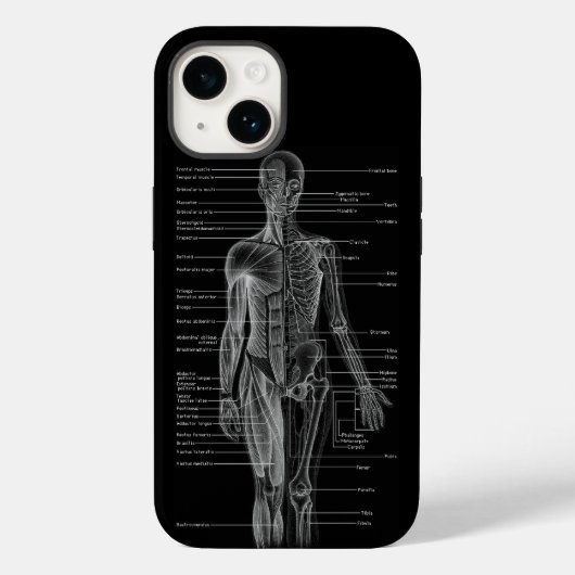 Medizinische Diagramme der Anatomie des Menschen Case-Mate iPhone Hülle (Rückseite)