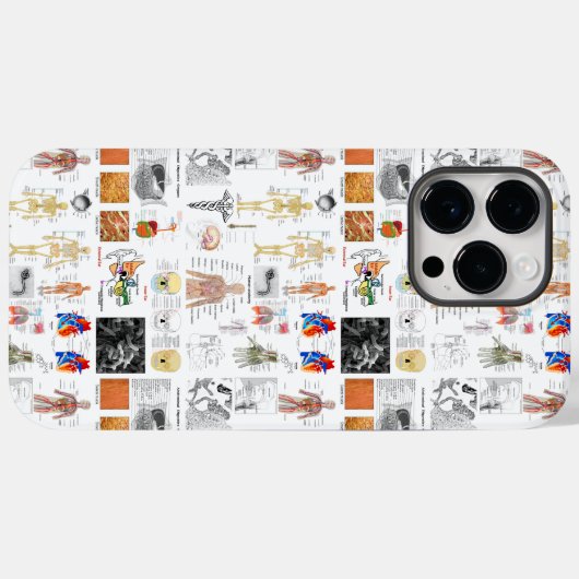 Medizinische Diagramme der Anatomie des Menschen Case-Mate iPhone Hülle (Rückseite (Horizontal))
