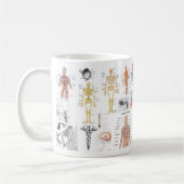 Medizinische Diagramme in voller Farbe Kaffeetasse (Links)