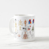 Medizinische Diagramme in voller Farbe Kaffeetasse (Vorderseite Links)