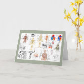 Medizinische Diagramme in voller Farbe Karte (Gelbe Blume)