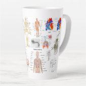 Medizinische Diagramme in voller Farbe Milchtasse (Rechte Ecke)