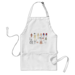 Medizinische Diagramme in voller Farbe Schürze