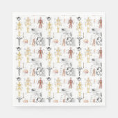 Medizinische Diagramme in voller Farbe Serviette (Vorderseite)