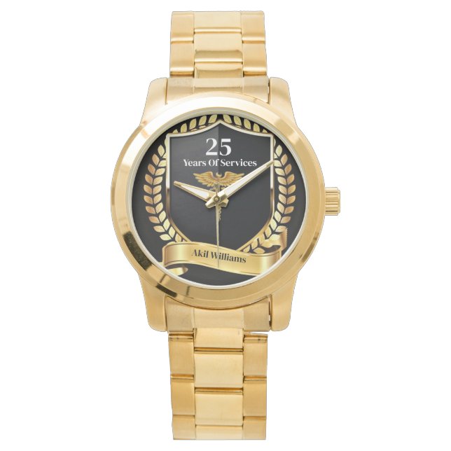 Medizinische Dienstjahre Armbanduhr (Vorderseite)