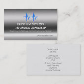 Medizinische Dienstleistungen - ECG-Vorlage Visitenkarte (Vorne/Hinten)