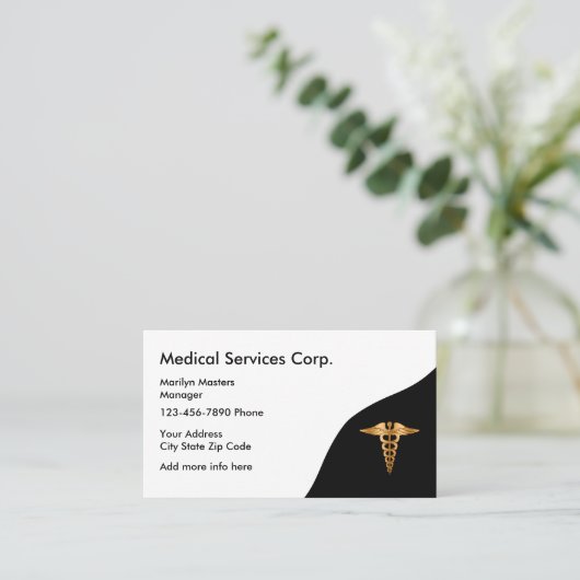 Medizinische Dienstleistungen Visitenkarte (Stehend Vorderseite)